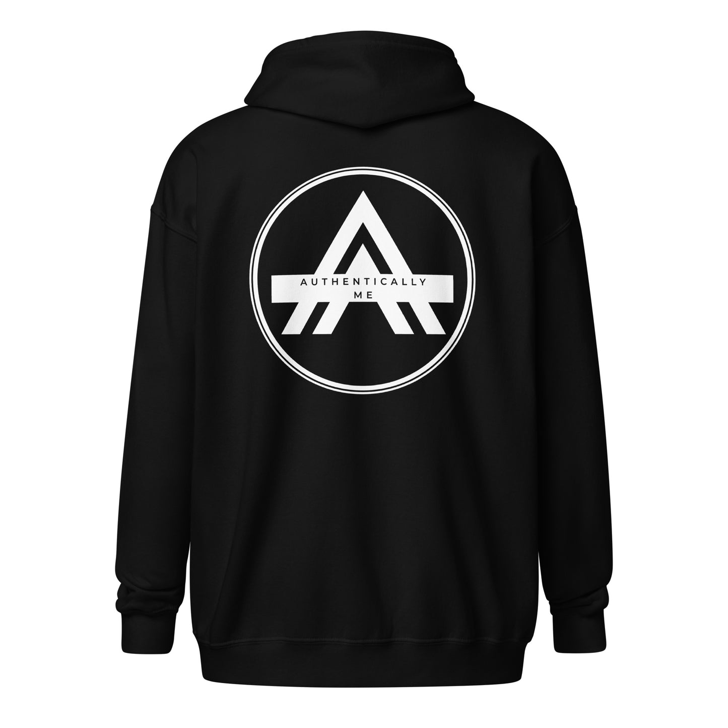 Authentically Me Zip Hoodie - Black