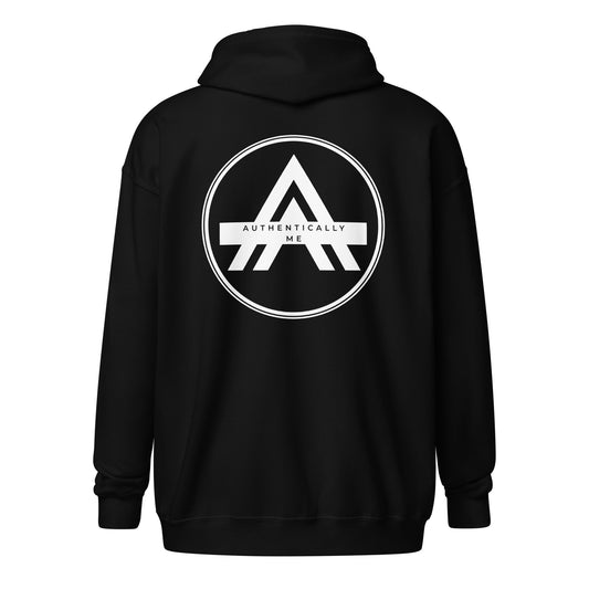 Authentically Me Zip Hoodie - Black
