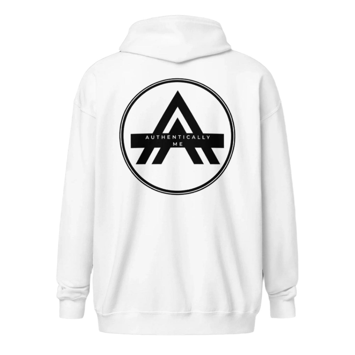 Authentically Me Zip Hoodie - White