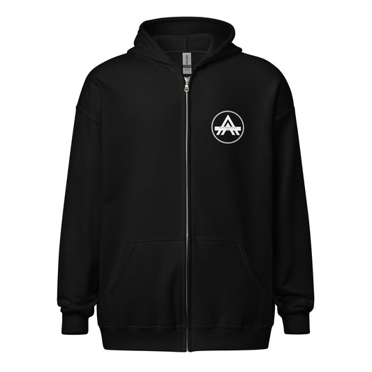 Authentically Me Zip  Hoodie - Black